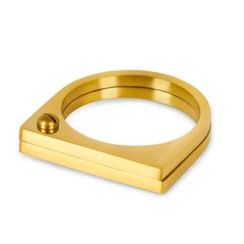Anel Plano Banhado a Ouro 18k Velavue