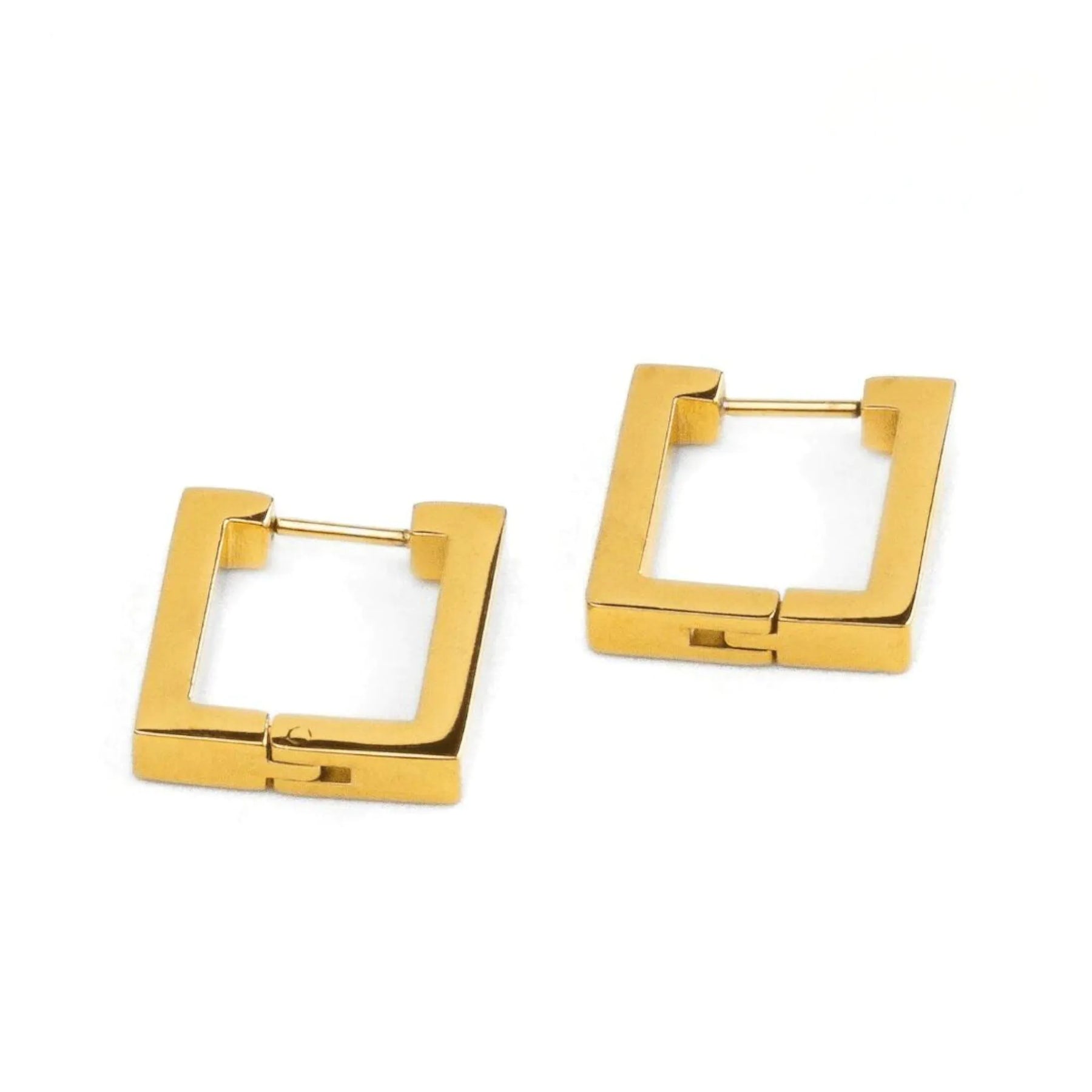 Brincos Quadrados Banhado a Ouro 18k Velavue