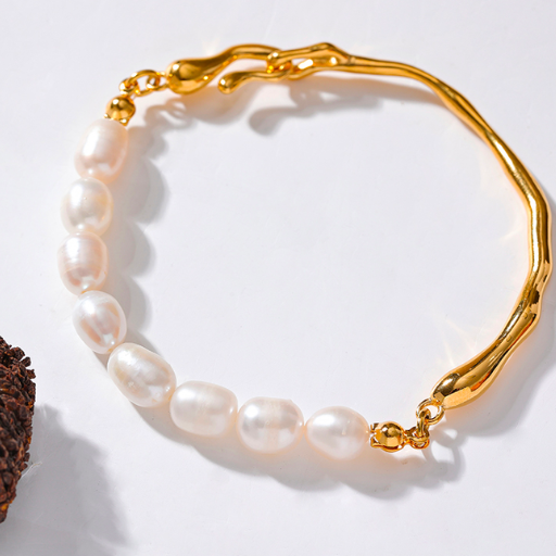 Pulseira com Pérolas Naturais Barrocas Velavue
