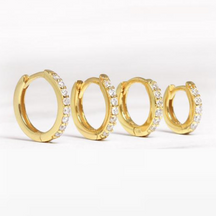 Argolinhas com Pedras de Zircônia Velavue