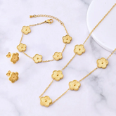 Conjunto Trevo Dourado Velavue