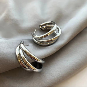 Brinco Argola Três Camadas Velavue