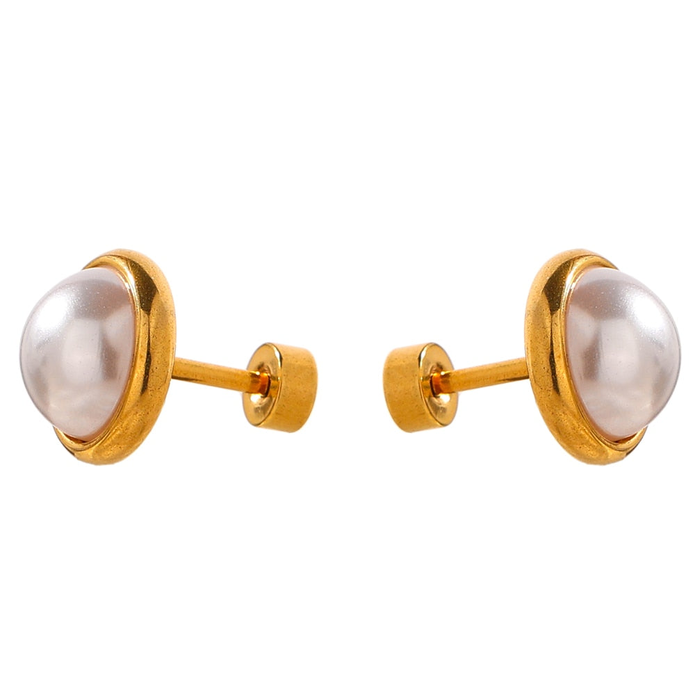 Brinco Luxury Pérolas Banhado a Ouro Velavue