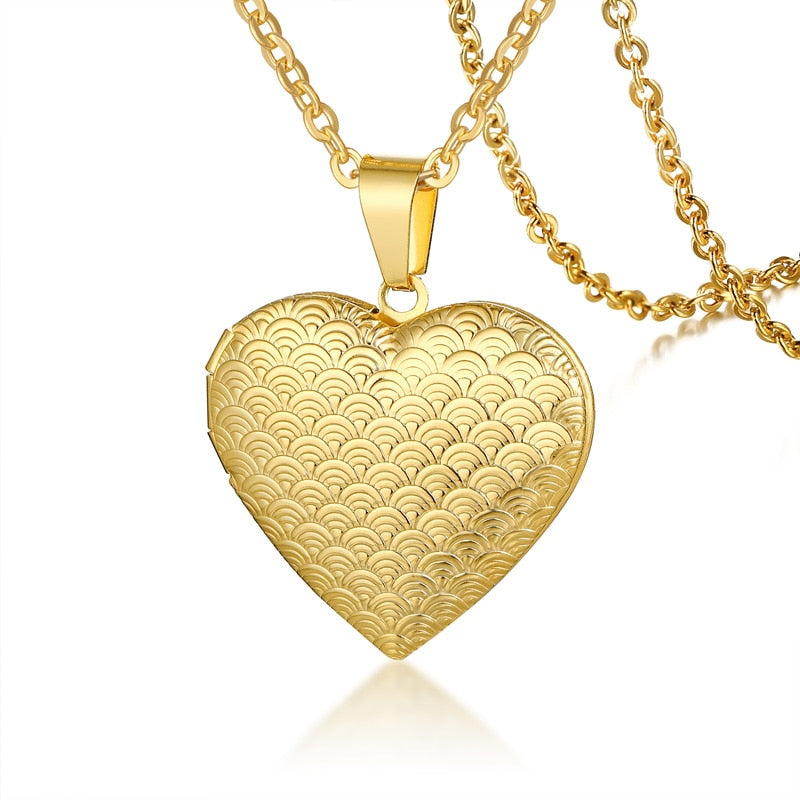 Colar com Pingente Coração com Foto Personalizada - Amor Eterno Velavue