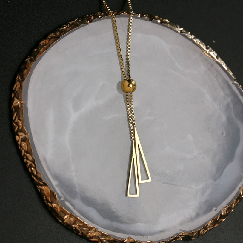 Colar Gravata Banhado a Ouro 18K Velavue