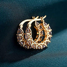 Brinco Argola com Cristais de Zircônia Velavue