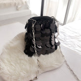 Bolsa de Ombro Luxury Lantejoulas de Metal Velavue