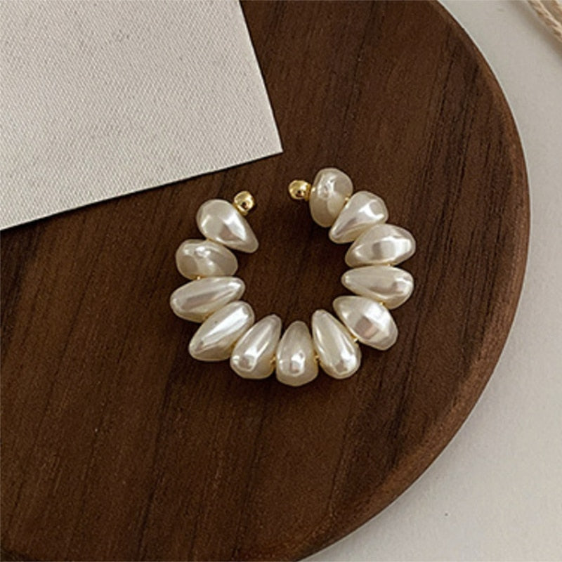 Piercing Orelha Fake com Pérolas Velavue