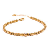 Pulseira Dourada com Cristal Velavue