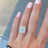 Anel Cristal Quadrado Velavue