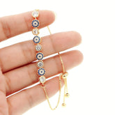 Pulseira Olho Grego com Cristais Velavue