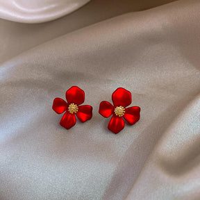 Brinco Flor Vermelha Velavue