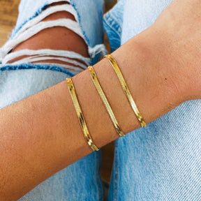 Pulseira Cobra Banhado a Ouro 18k Velavue