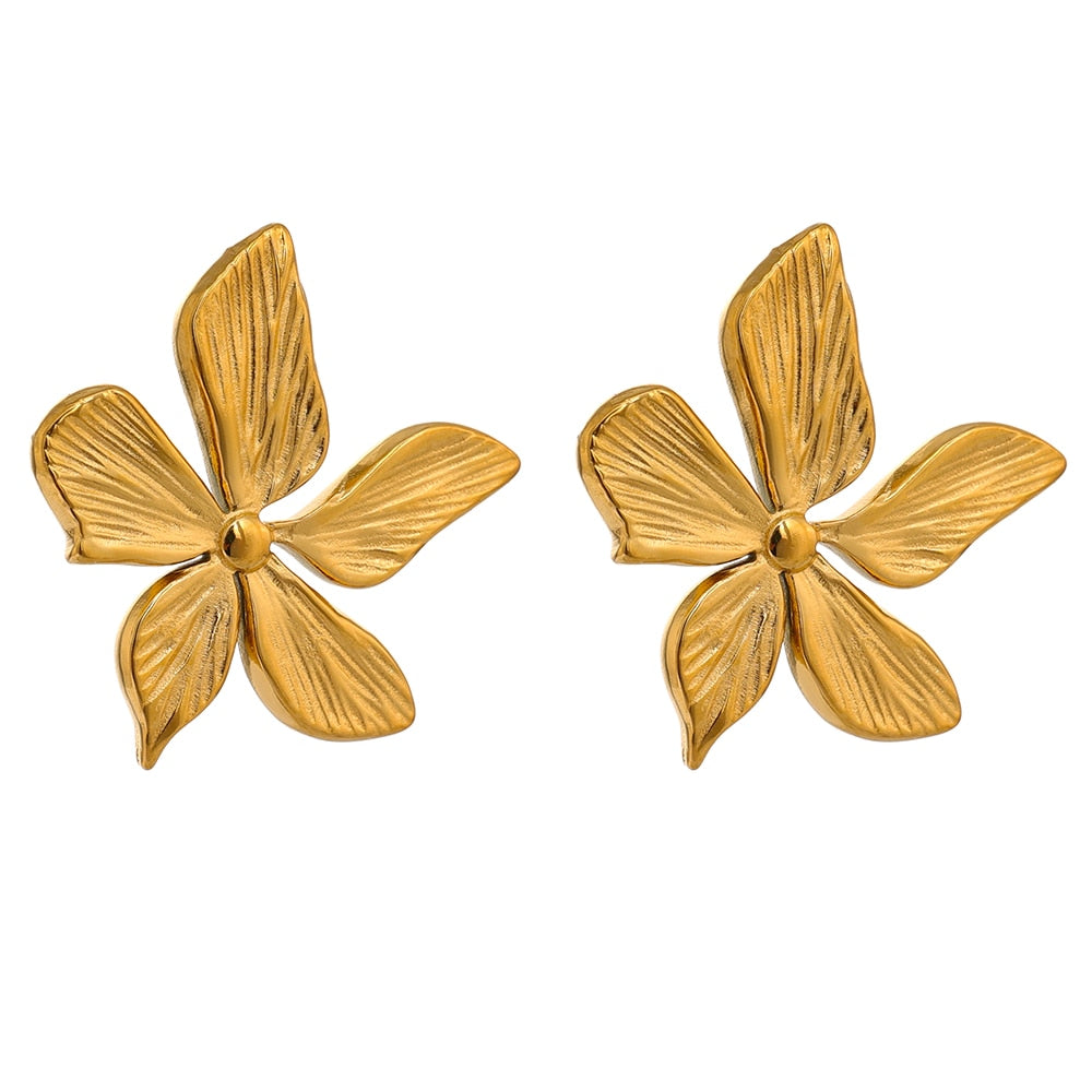 Brinco Flor Dourada Velavue