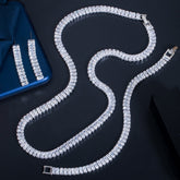 Conjunto Colar Pulseira e Brincos Riviera Cristais de Zircônia Cúbica Velavue
