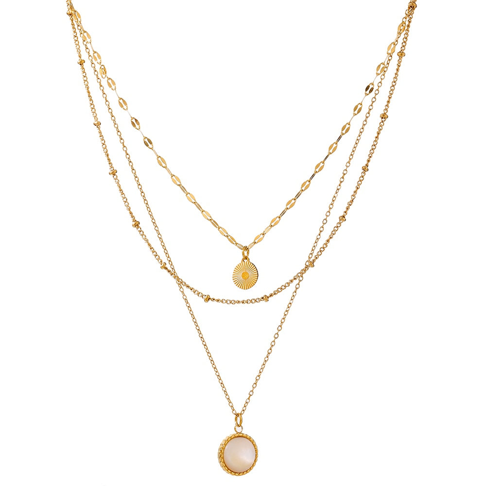 Colar Triplo com Pedra de Bohemian Velavue