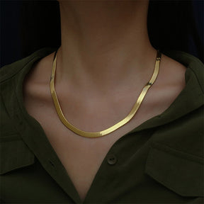 Colar Cobra Banhando à Ouro 18k Velavue