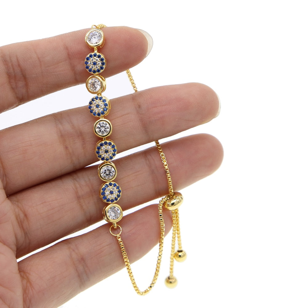 Pulseira Olho Grego com Cristais Velavue