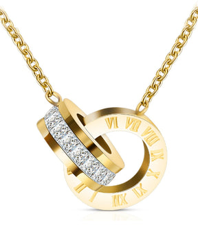 Colar Romano Dourado - Brincos Brinde Velavue