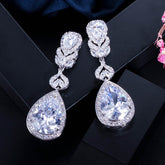 Brinco Gota de Cristal de Zircônia Velavue