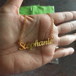 Colar Nome Personalizado Banhado a Ouro 18k Velavue