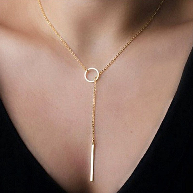 Colar Gravatinha Dourado Velavue