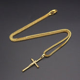 Corrente com Crucifixo Banhado a Ouro 18K Velavue