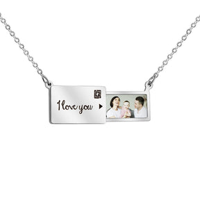 Colar Cartinha Unique - Pingente Foto e Escrita Personalizável Velavue