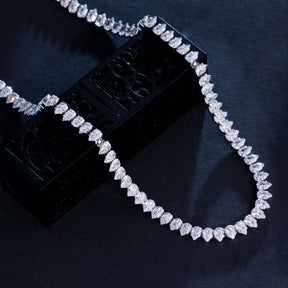 Conjunto Colar e Brincos Riviera Zircônias em Gotas Velavue