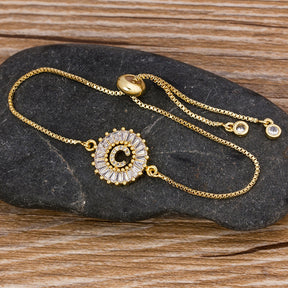 Pulseira Inicial Letra com Zircônia Velavue