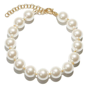Conjunto Colar Brincos e Pulseira Pérolas Velavue