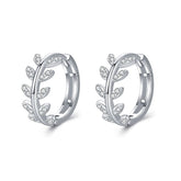 Argola Folhas com Zircônia Velavue
