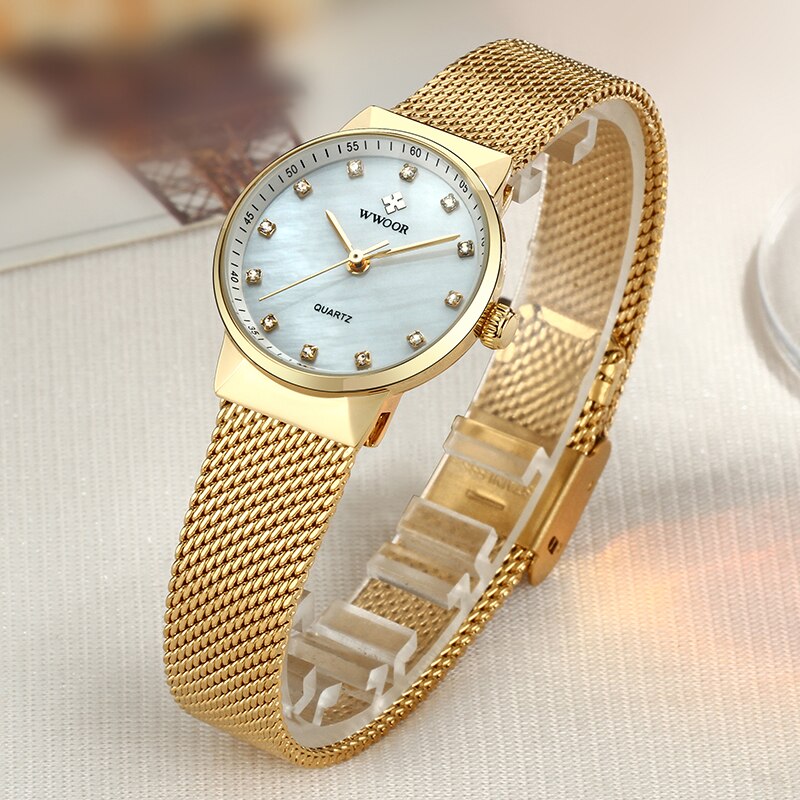 Relógio Feminino Unique Banhado a Ouro 18k Velavue