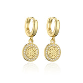 Brinco Dourado com Pingente Banhado a Ouro 18k Velavue