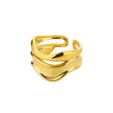 Anel Luxury Dourado Velavue