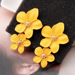 Brinco Orquídeas Banhado a Ouro 18k Velavue
