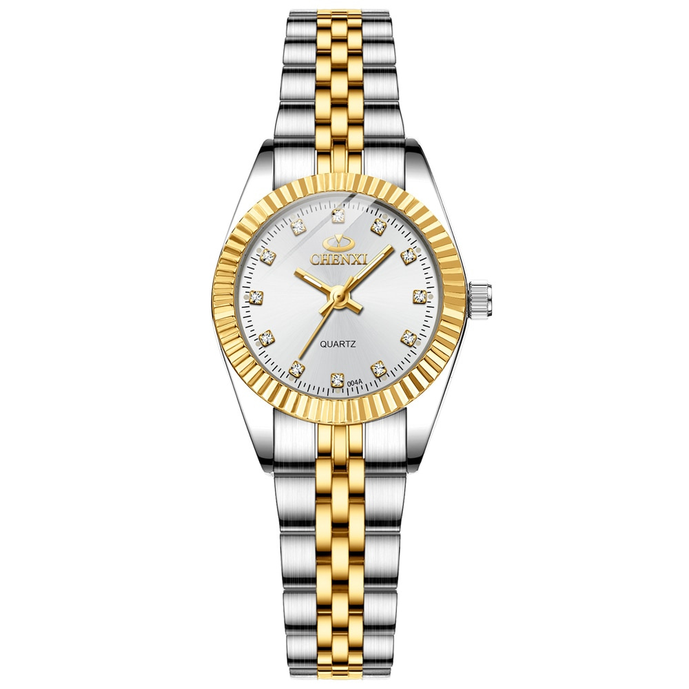 Relógio Feminino Banhado a Ouro 18k Original CHENXI Velavue