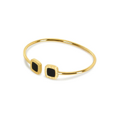 Pulseira Quadrada Banhado a Ouro Velavue