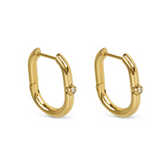 Brinco Argola com Cristal de Zircônia Velavue