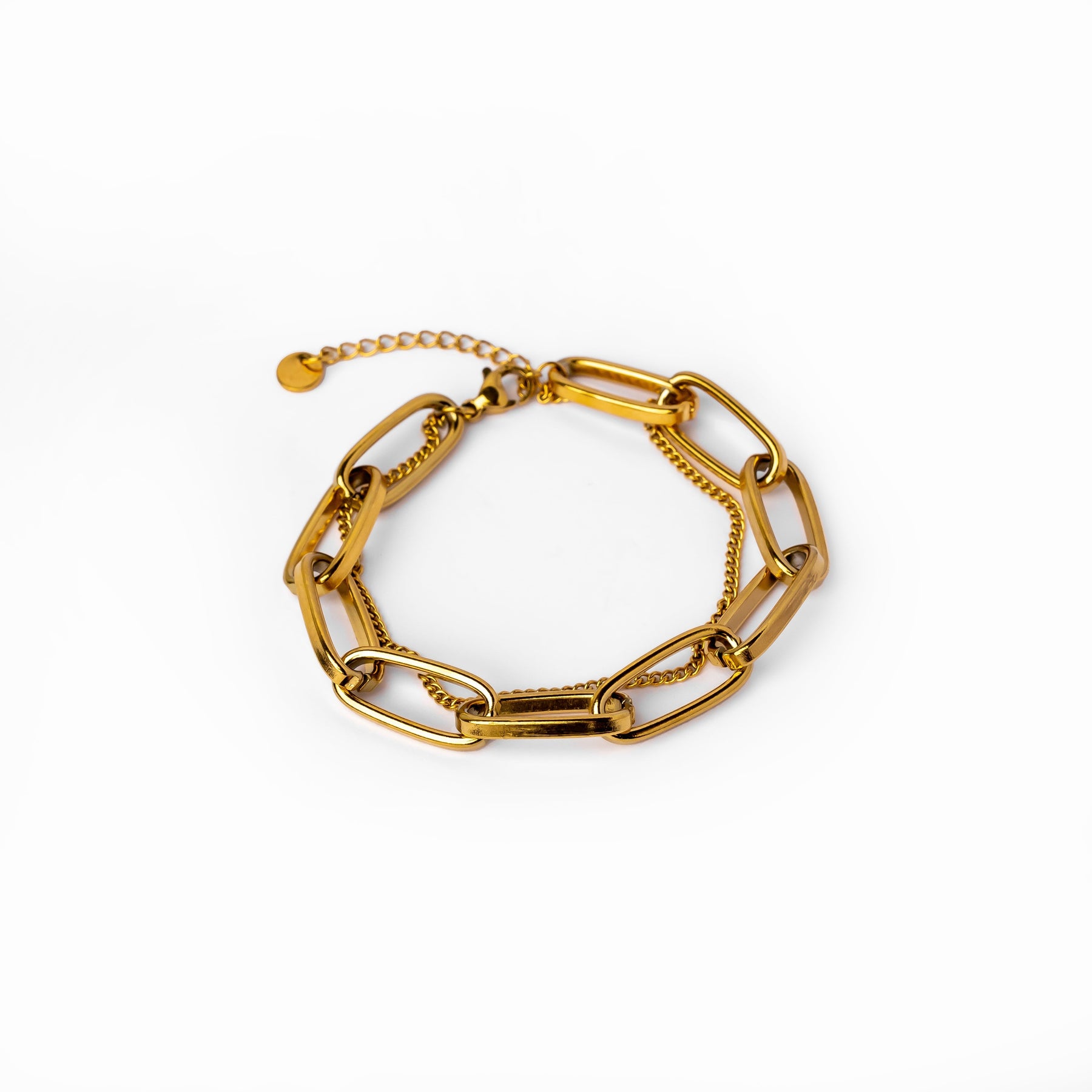 Pulseira Dupla Figaro Banhado a Ouro 18k Velavue