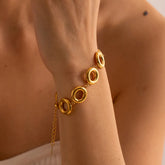 Pulseira Círculos Banhado a Ouro 18k Velavue