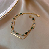 Pulseira Dupla Dourada Velavue