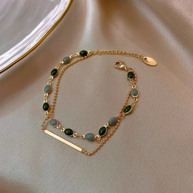 Pulseira Dupla Dourada Velavue