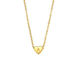 Colar com Pingente Letra Inicial Banhado a Ouro 18k Velavue
