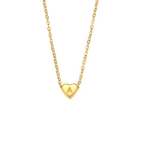 Colar com Pingente Letra Inicial Banhado a Ouro 18k Velavue