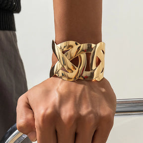 Bracelete Dourado Trançado Luxe Velavue