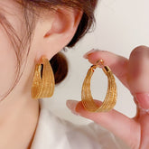 Brinco Argola Fios Dourado Velavue
