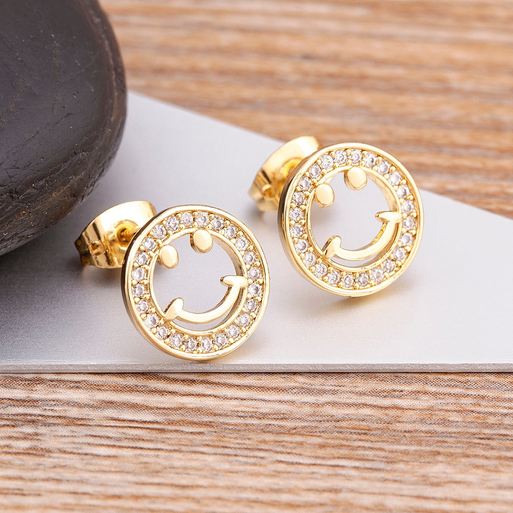 Brinco Smile Banhado a Ouro 18K Velavue