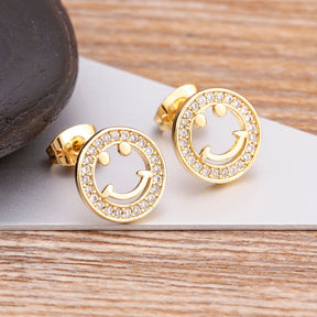 Brinco Smile Banhado a Ouro 18K Velavue