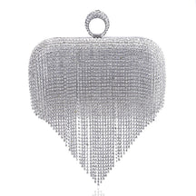Bolsa Feminina com Strass e Franjas Luxe Velavue